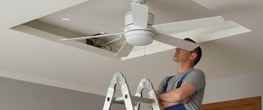 Instalação de Ventilador de Teto no bairro Caiçaras